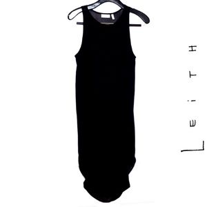 LEITH long black sheer dress